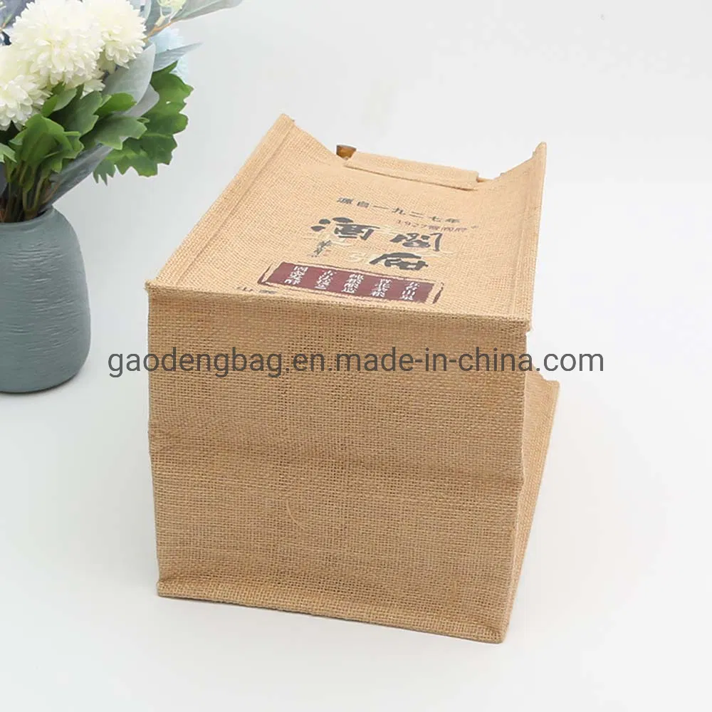 Natural Burlap Bags Jute Hessian Drawstring Sack Small Wedding Favor Gift Jute Bag