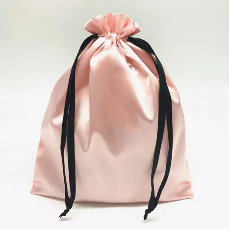 Wholesale Printed Promotional Gift Canvas Cotton Drawstring Satin Bag Customized Logo