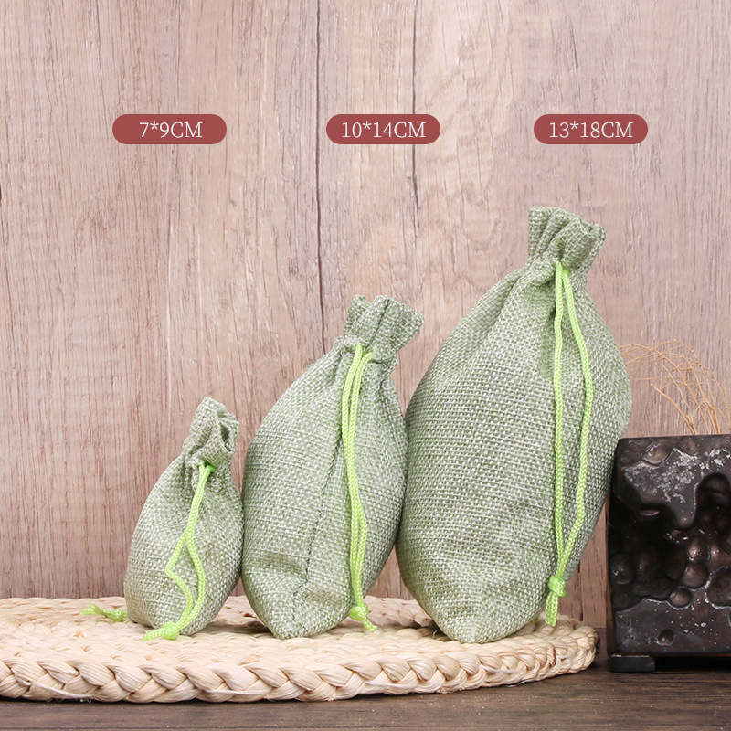 Eco-Friendly Custom Jute Drawstring Bag for Jewelry Storage