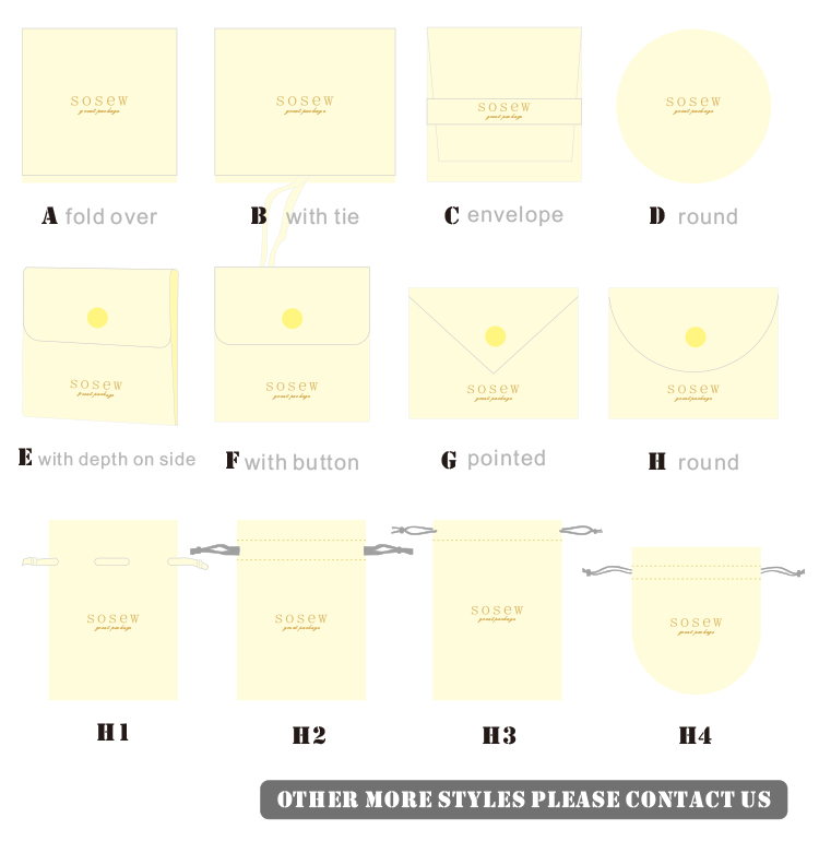 Microfiber Suede Gift Package Flap Envelope Jewelry Pouches