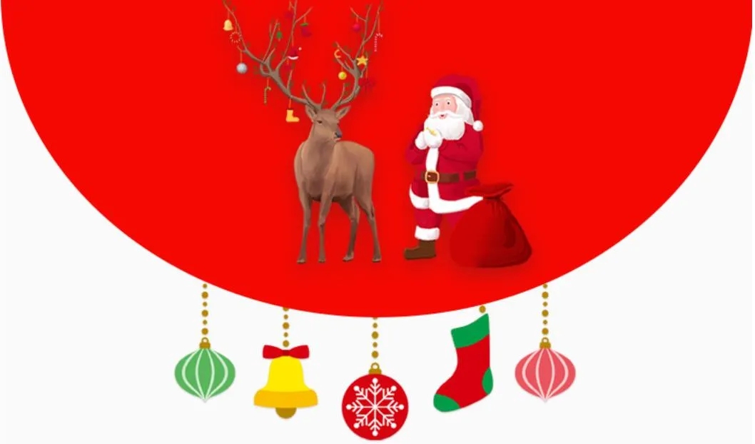 Christmas Decoration Gift Bag Santa Drawstring Pouch Cotton Bag Jute Bag