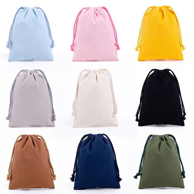 Wholesale Cusrom Cotton Gift Package Canvas Drawstring Bag