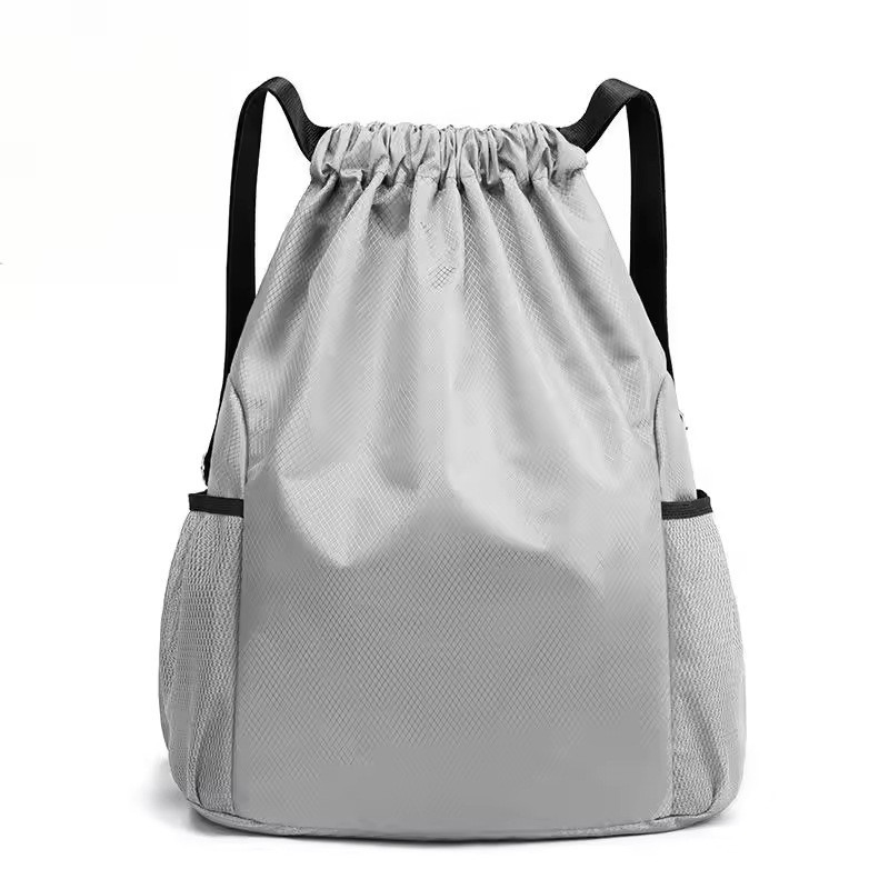 Eco-Friendly RPET Nylon Oxford Ripstop Fabric Drawstring Backpack