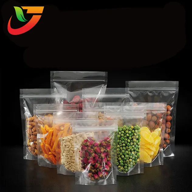 Transparent stand-up bag