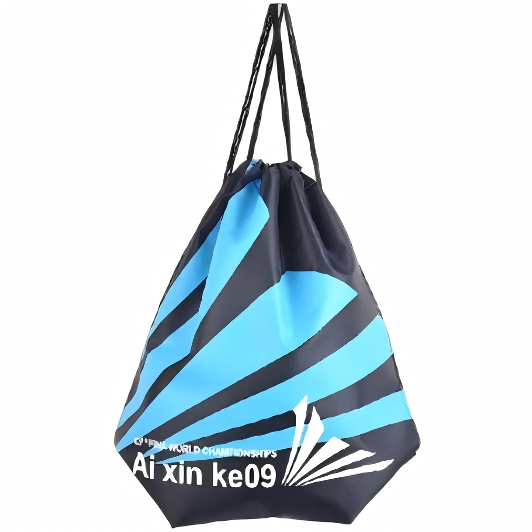 Lightweight Waterproof Nylon Mesh Drawstring Backpack for Swimming