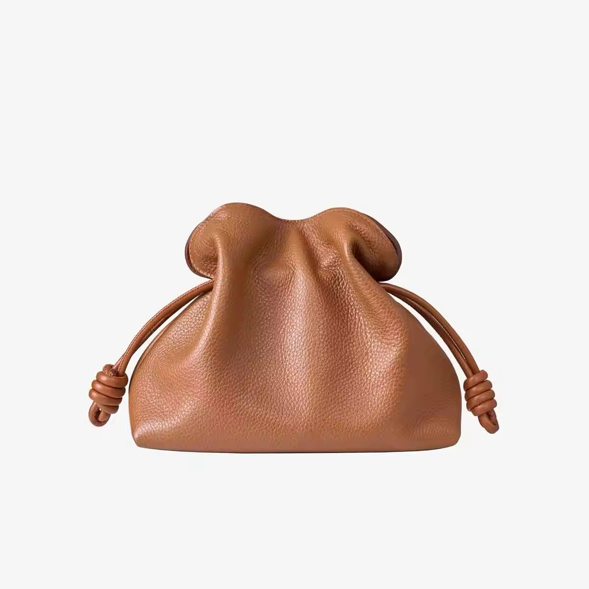 Fashion Designer Travel Toiletry Accessories Pouch Bag Leather Small Makeup Beauty Drawstring Pouch Custom Logo