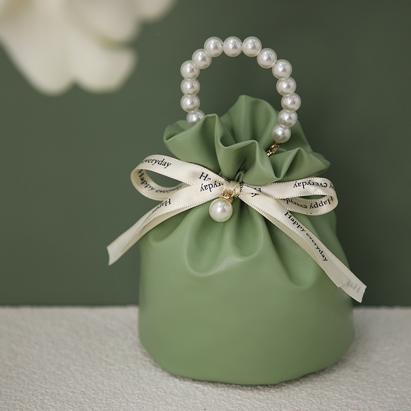 PU Leather Drawstring Gift Bags