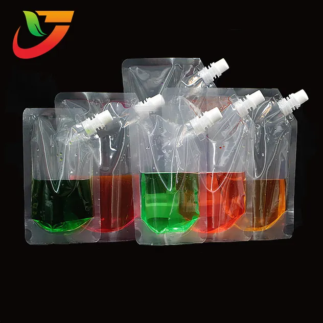 Slanted mouth spout pouch