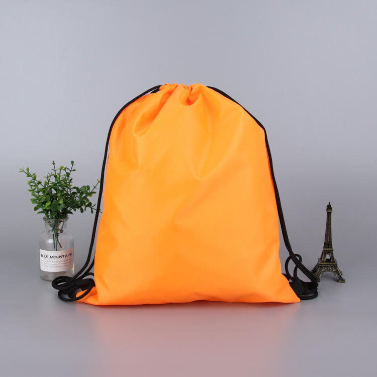 Heavy-duty Cheap Waterproof Nylon Polyester String Cinch Bags Sports Custom Shoe Gymsack Sublimation Drawstring Backpack