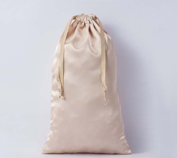 Pink Satin Gift Bag Drawable Silk Gift Pouch Drawstring Jewelry Pouch