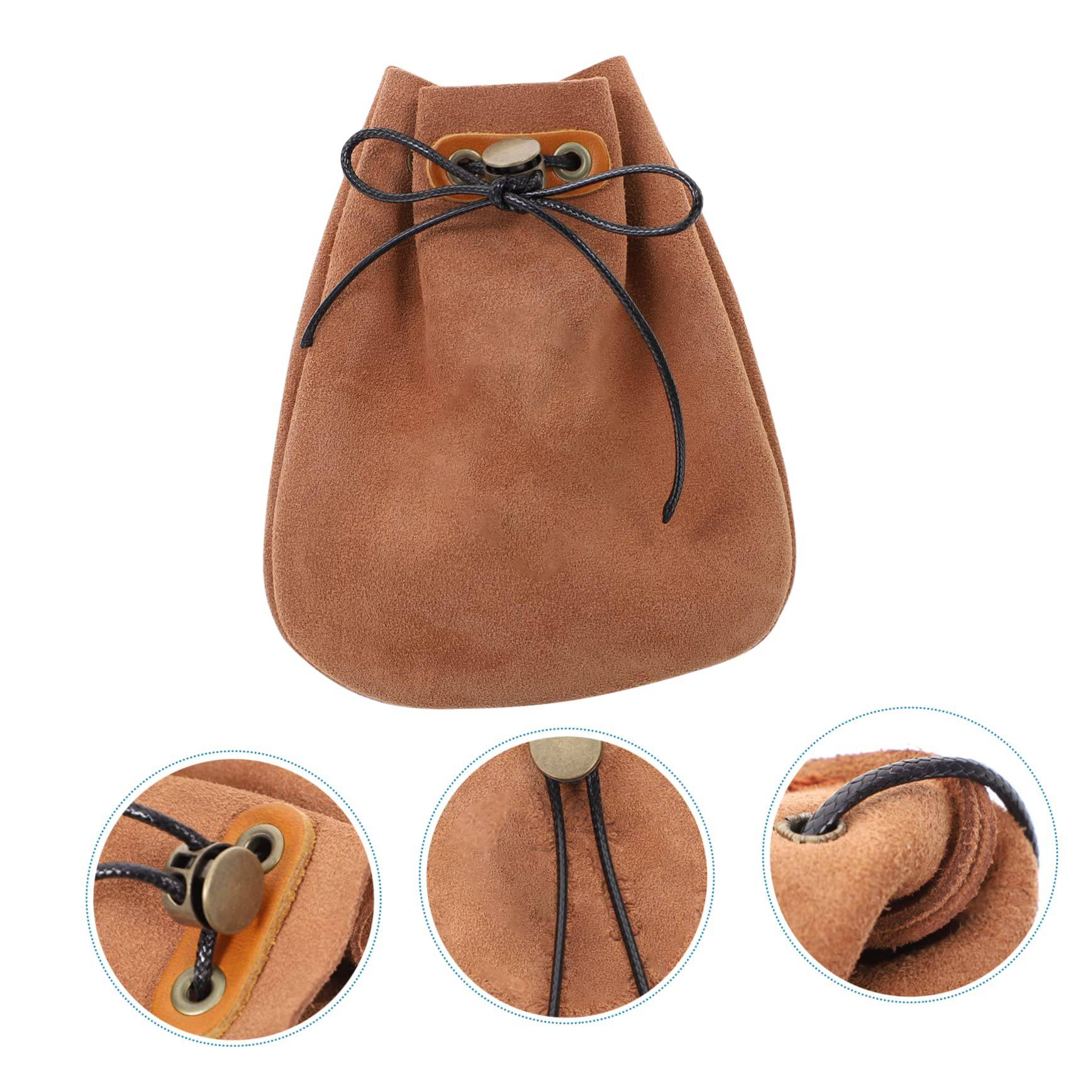 Small Suede Leather Pouch Customized Drawstring Bag Portable Jewelry Packaging Bag Jewelry Pouch for Wedding Favor Candy Gift