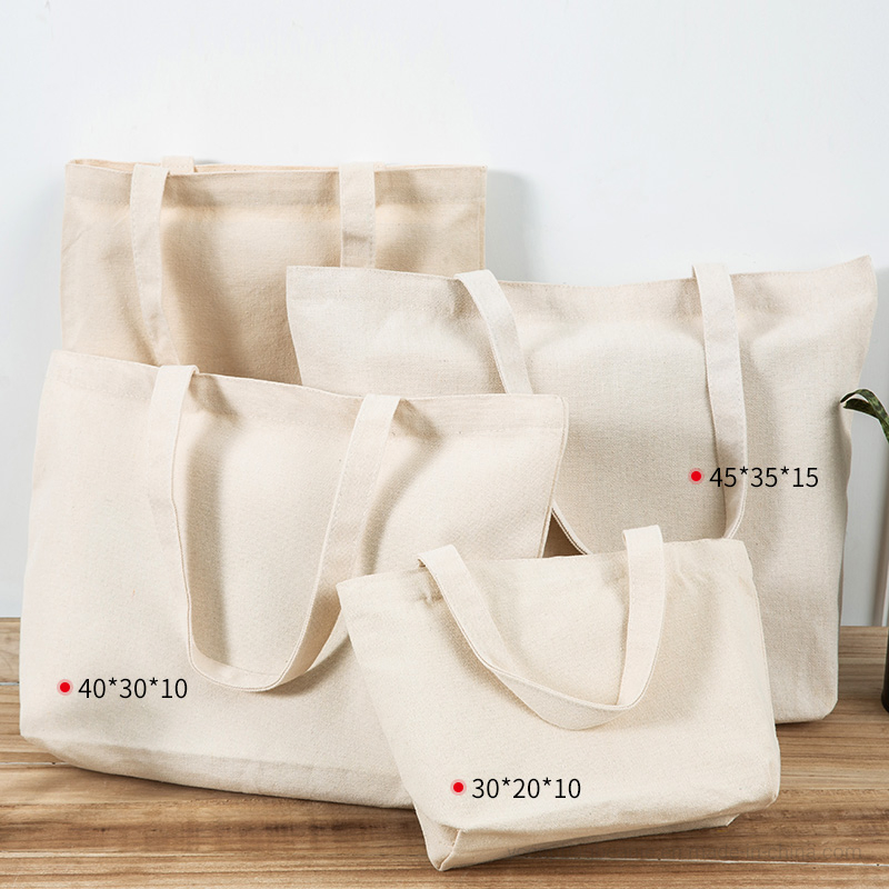 Custom Promotion Cheaper Outdoor Drawstring Cotton Canvas Shopping Tote Bag