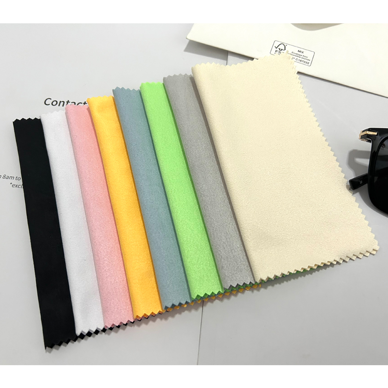 Suede Printed Microfibre Micro Fiber Custom Microfiber Cleaning Cloth For Glasses With Logo