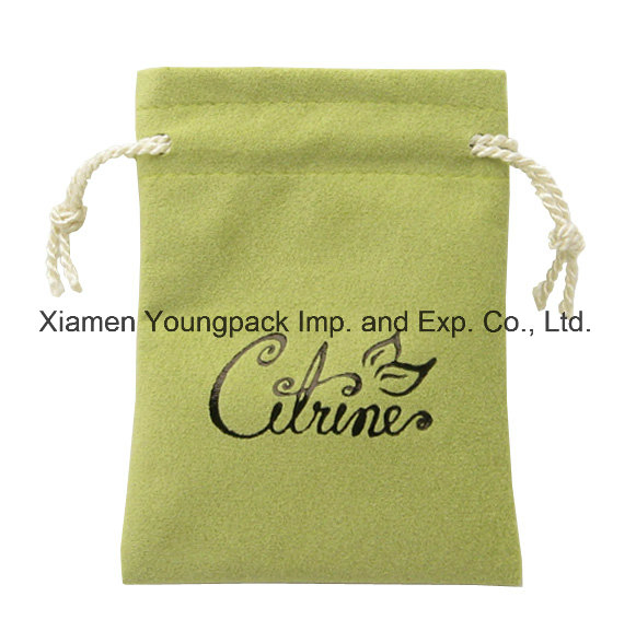 Wholesale Custom Printed Personalized Promotional Small Jewellery Drawstring Bag Suede Jewelry Gift Pouches