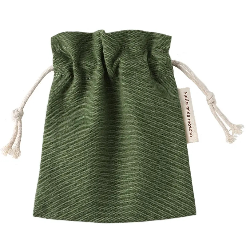 Custom Size Small Large White Blank Gift Muslin Pouch Jewelry Canvas Logo Printed Packaging Calico Cotton Dust Drawstring Bag