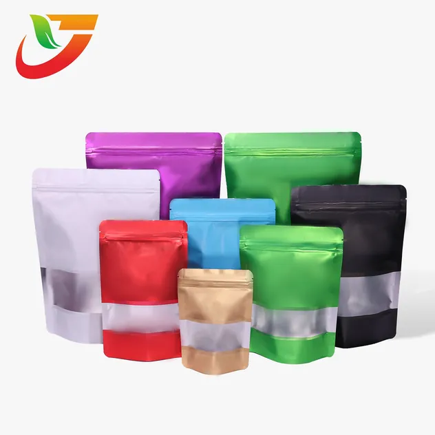 Colorful window-opening stand-up bag