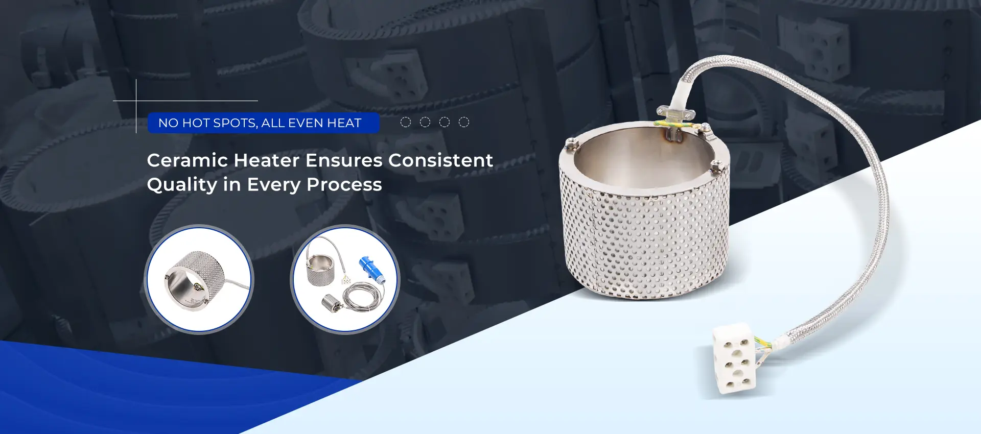 Kangpu industrial ceramic band heaters with insulating ceramic blocks