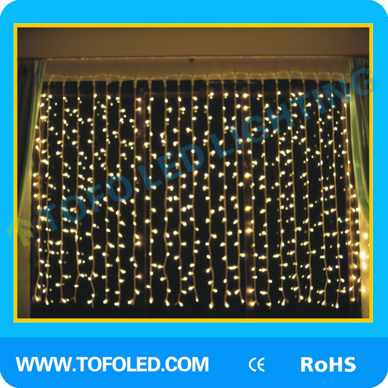 220V RGB Valentine LED Curtain Light 3x3m with IP44 Rating for Indoor and Outdoor Decorations