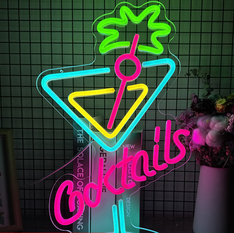 Customizable Colored Neon Light Cartoon Pattern Decorative Lamps With High-end Soft Light Illumination for Decoration