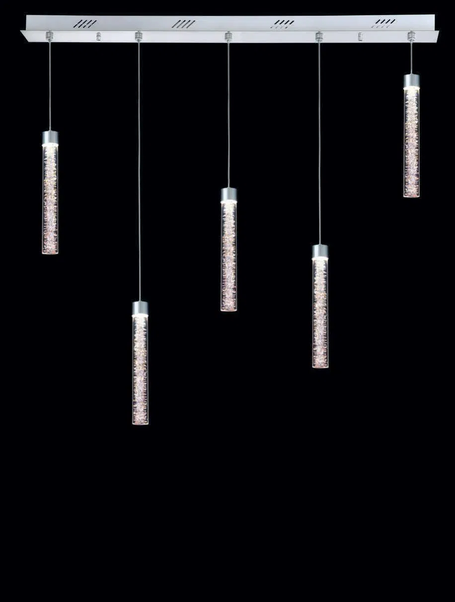 Elegant Pendant Hanging Lighting Fixture Crystal Detail