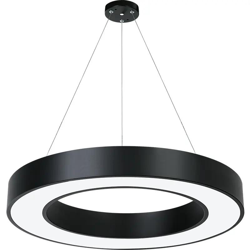Chandelier Modernpendant Lights Iron Circle Decorative Lighting for Home Hotel Ring Diamond Pendant Light for Fitness Centre