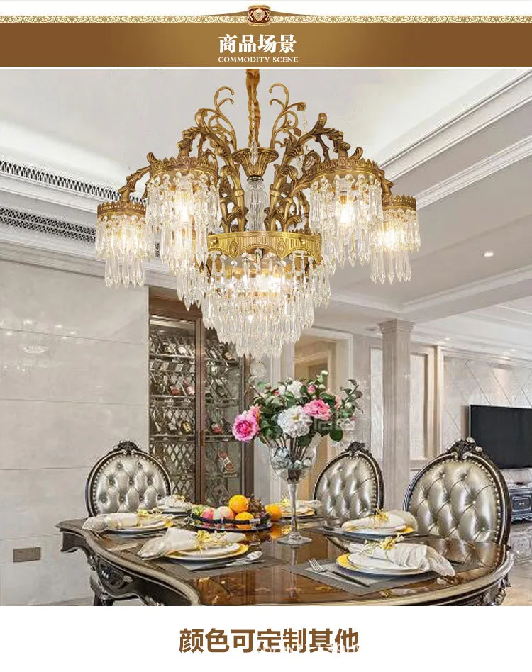 Customizable Wedding Props Chandelier Decorative Room Luxury Chandelier Hotel Villa Home Use Pendant Lighting