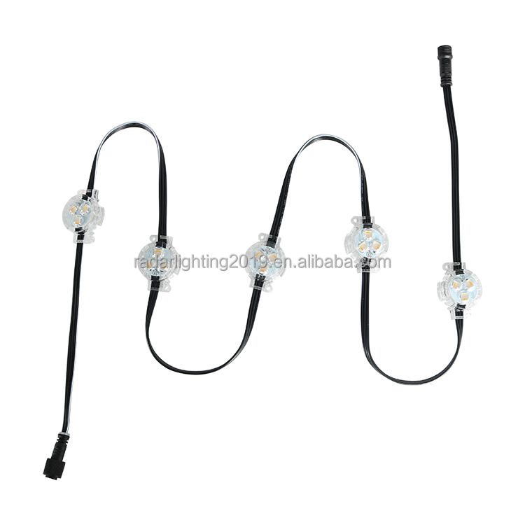 RGBW LED Outdoor Decorative Lighting Permanent Track Lighting Holiday House Decorating