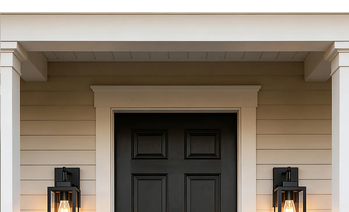 Black Rectangular Outdoor Lantern for Residential Commercial and Hospitality Use