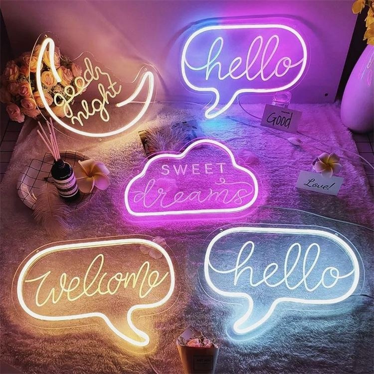 Rooms Lightning Cheap Decor Planet Light Words Letters Custom Decorative Shaped Wall Lights Led Neon Sign