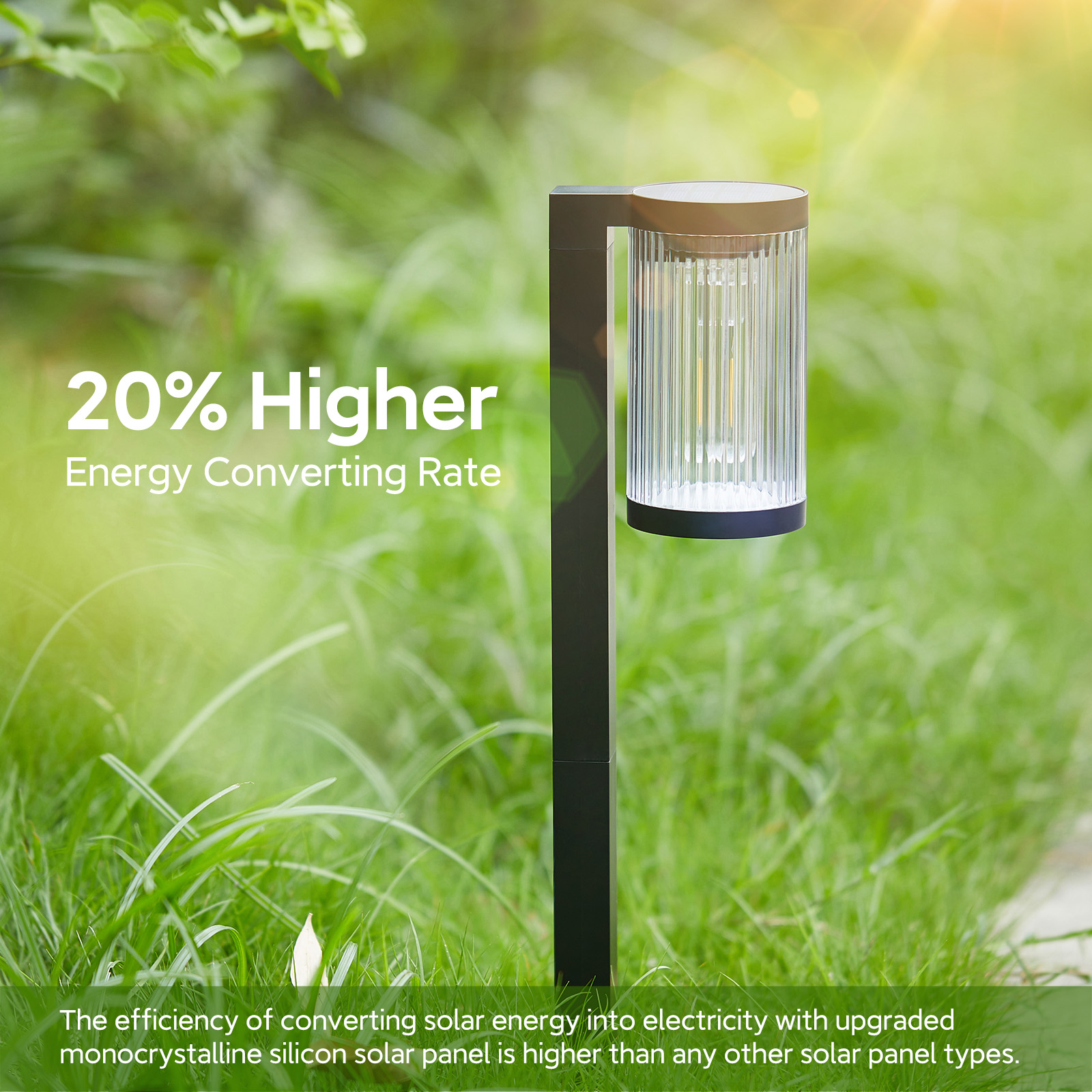 Modern LED Solar Garden Light Waterproof IP65 Landscape Pathway Lights for Walkway &amp; Lawn Decor Factory Wholesale