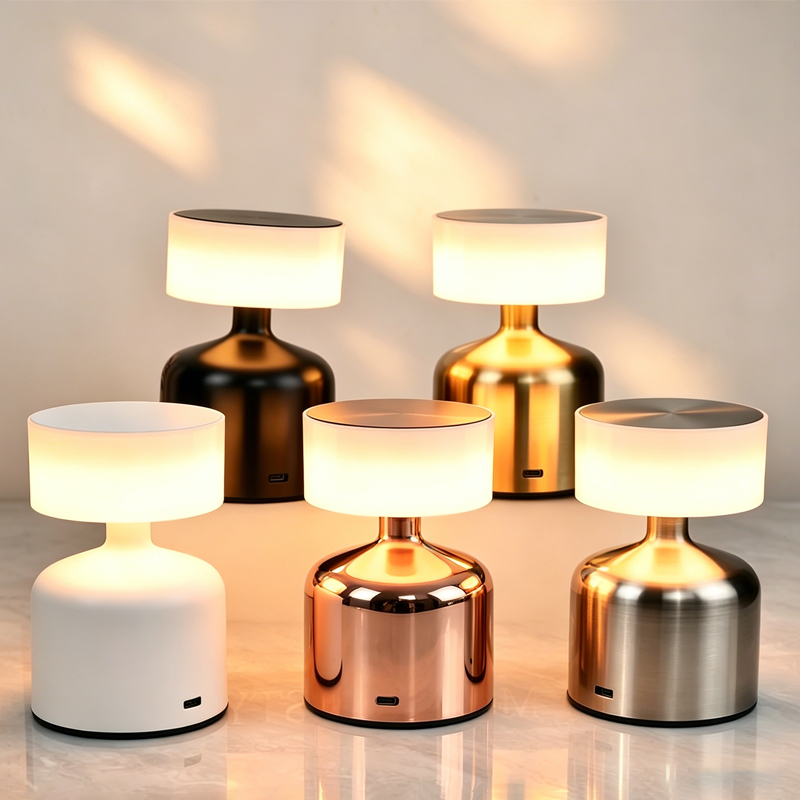 Modern LED Nightlight With Charging Function Creative Dumbbell Decorative Lamp For Hotel Bar Table Factory Clearance Sale