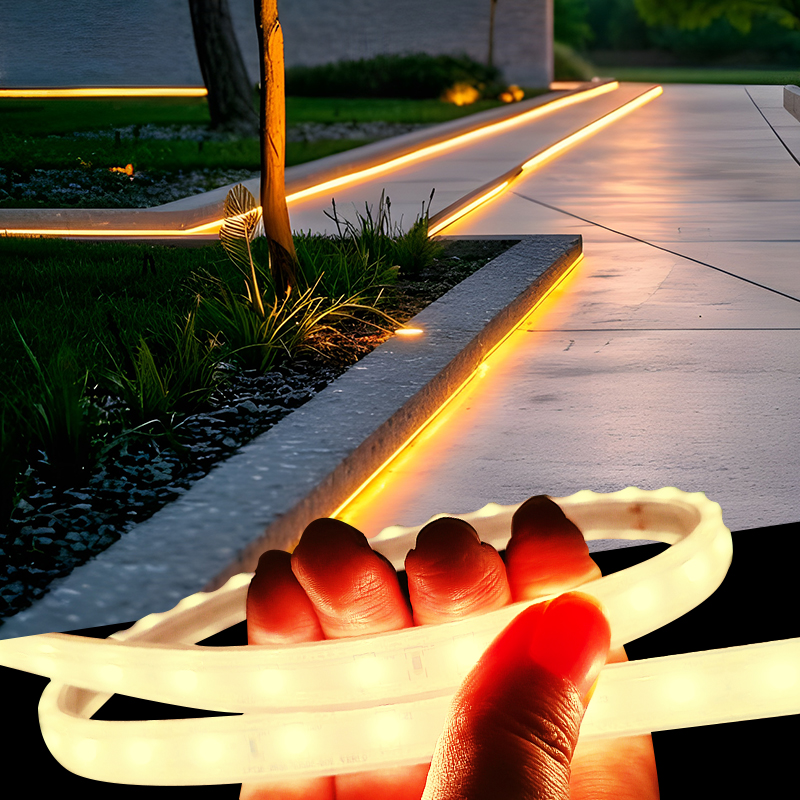 Custom Ultra-Thin Pvc Ip66 Waterproof Flexible Led Strip Light Neon Light for Outdoor Railing Tree Decoration Garden Park