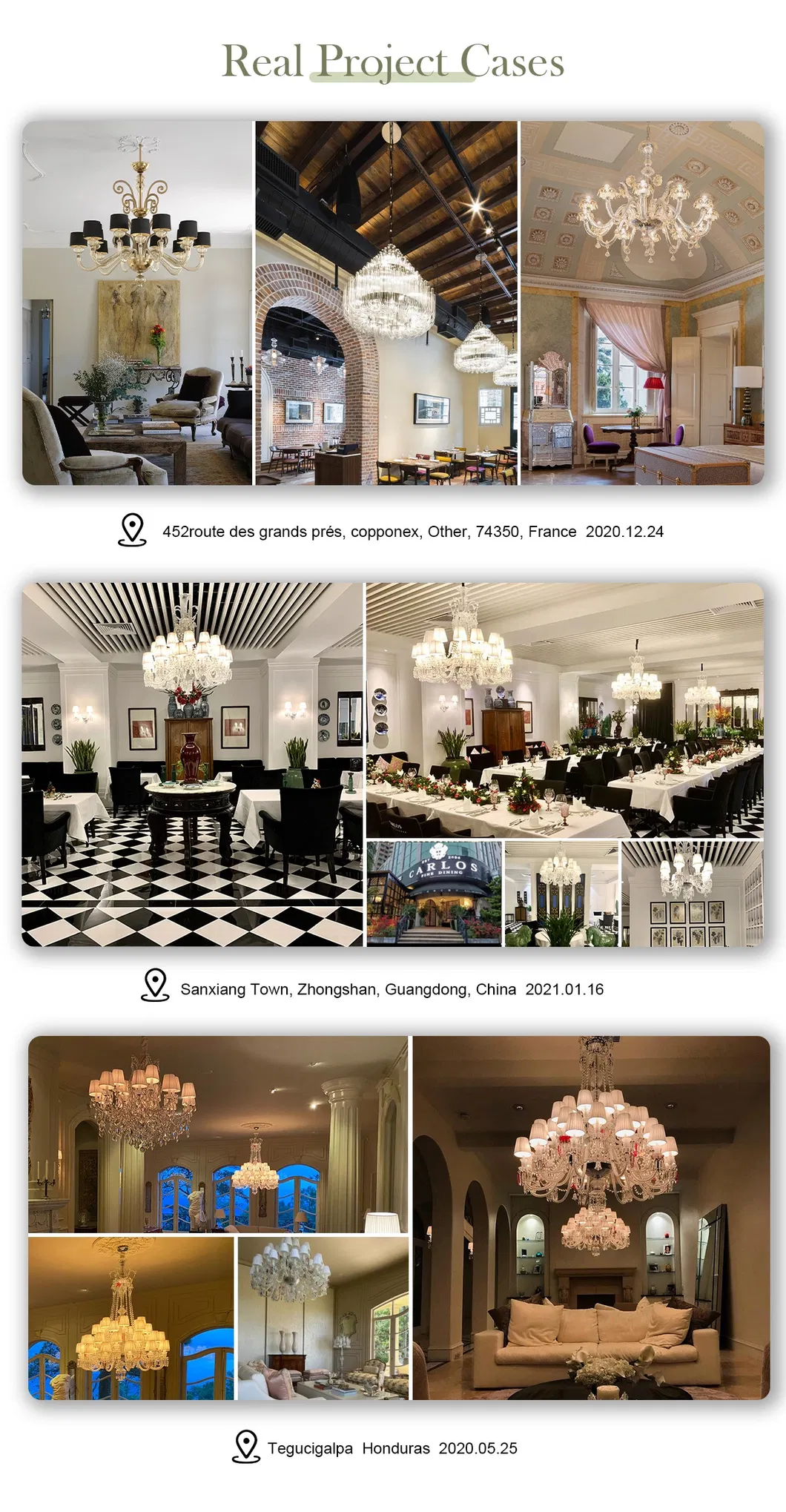 European Style Luxury Glass Tube Chandelier Round Custom Hotel Villa Club Living Room Staircase Decorative Lighting Fixture