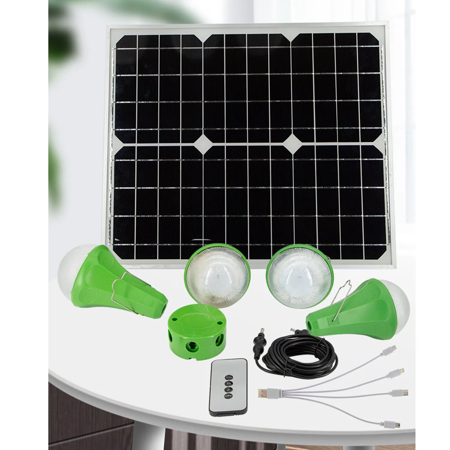 Portable Solar Power System for Elegant Decorative Lighting for Home