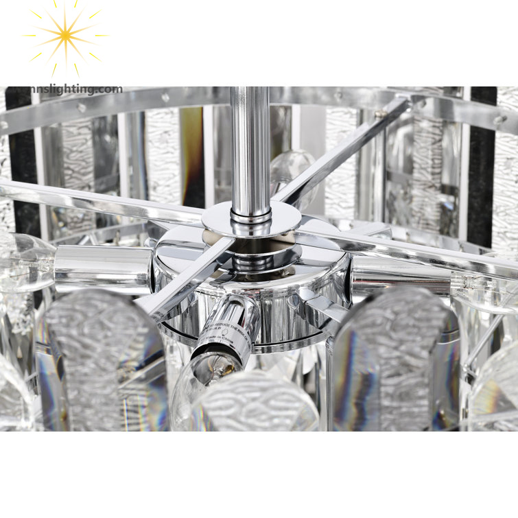 Indoor Chandelier Villa Nordic Residential Decor Light Bedroom Hotel Luxury Decorative Lamp Crystal Pendant Lighting