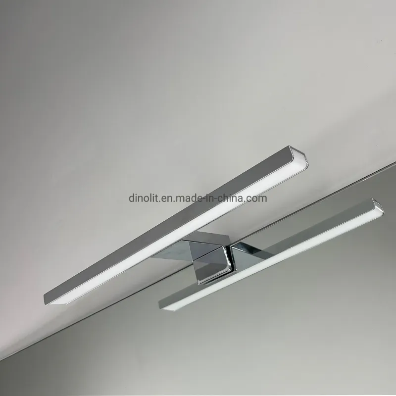Modern 40cm 6W Bath Home/Hotel Decor Washroom Professional Decorative Luxury Chrome Aluminum LED Front Mirror Lighting with CE RoHS IP44