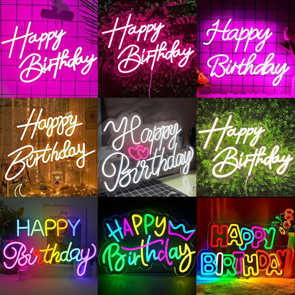 Fast Delivery Dropshipping Custom LED Neon Sign Acrylic Advertising Decoration With Remote Control IP67 Waterproof For Parties