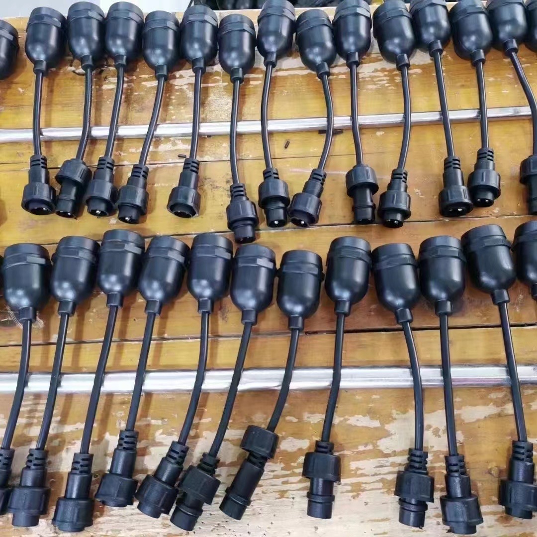 Commercial Grade 48 Feet Outdoor Waterproof E 26 E 27 Black Wire Hanging Lights for Garden Courtyard Wedding Decorations Use
