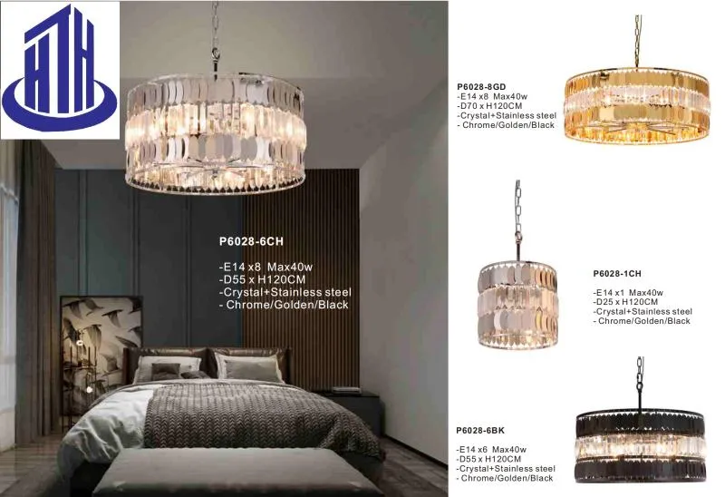 Modern Luxury New Decorative Crystal Interior Ceiling LED Chandelier Pendant Lighting