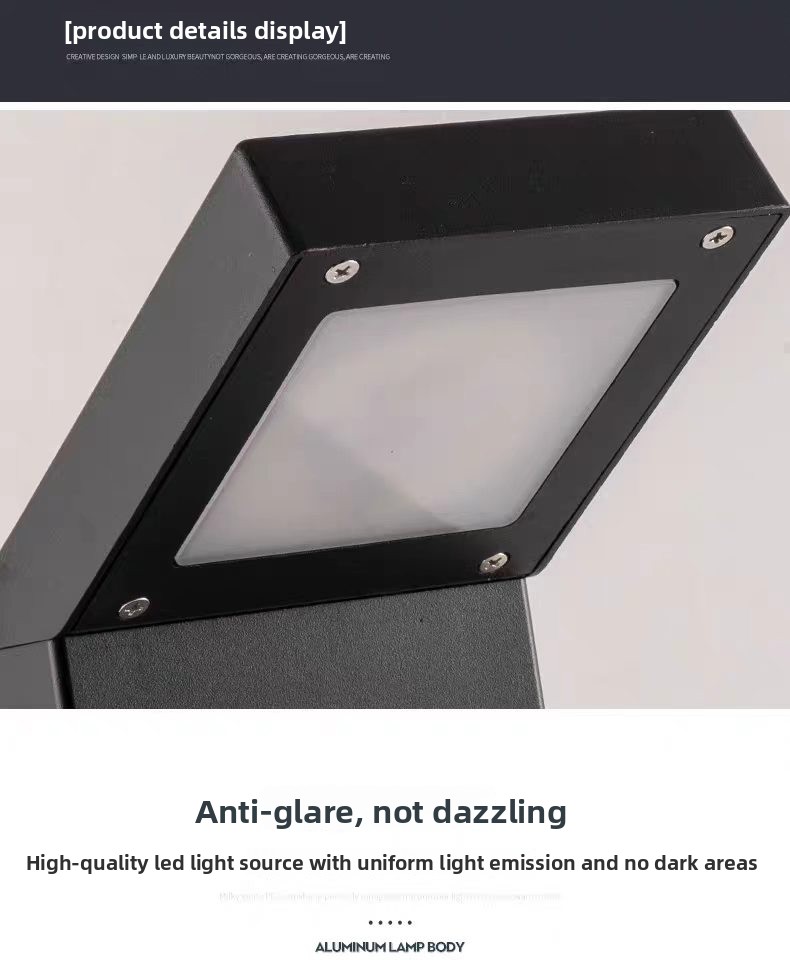 60CM IP65 LED Lawn Lights Outdoor Waterproof Aluminum Garden Style Decoration