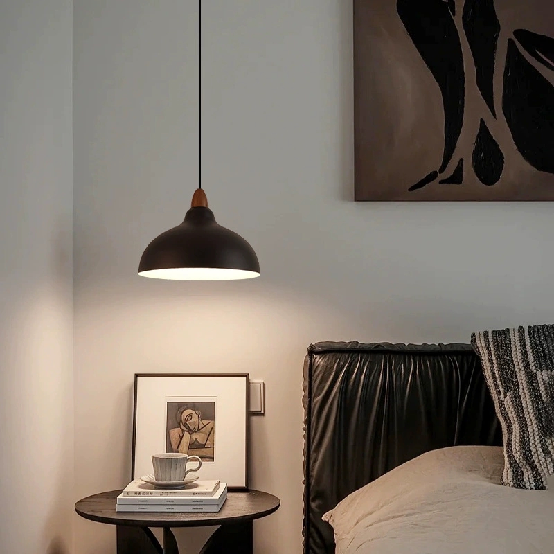 High-quality Scandinavian Minimalist Industrial LED Kitchen Light Wrought Iron Dining Room Decor Chandelier Black/White Lighting