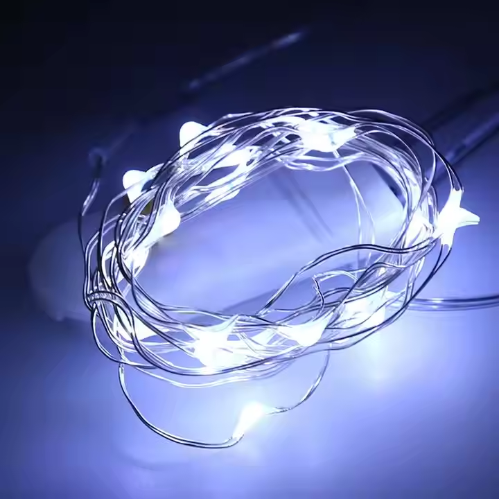 Fairy String Lights Battery Operated IP44 Rated 1M 2M 3M Flexible Copper Wire Christmas Lights for Party