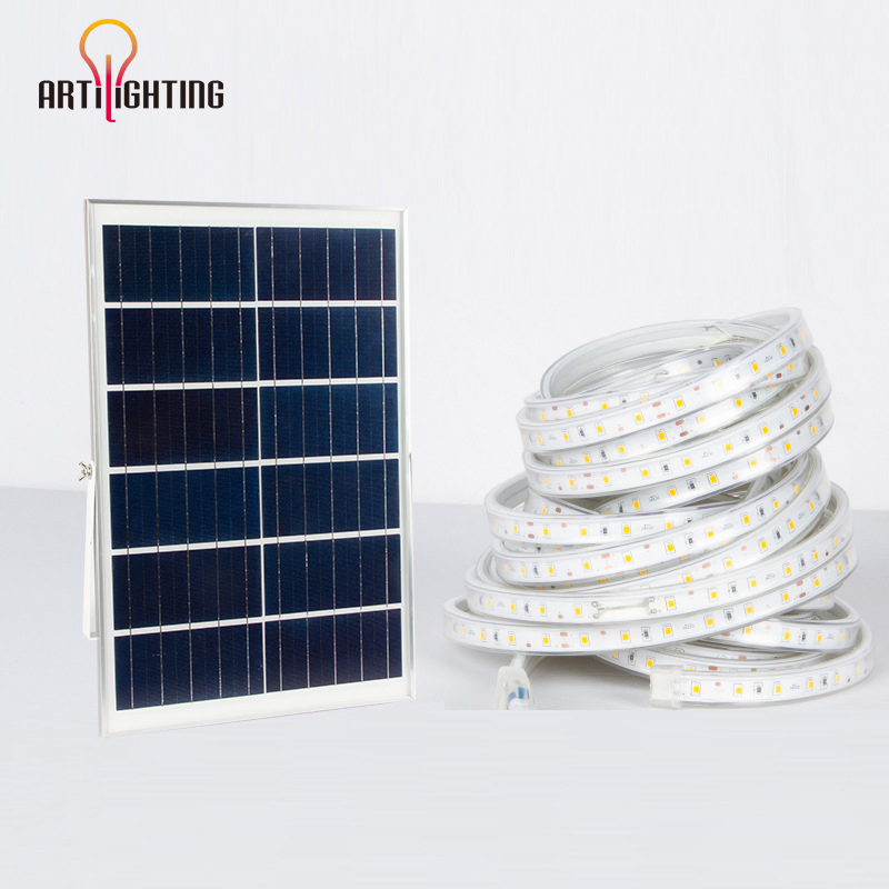 Outdoor Waterproof Decorative Lamp High Brightness Solar LED Soft Strip Lighting for Villa Balcony Indoor Ceiling Rooms