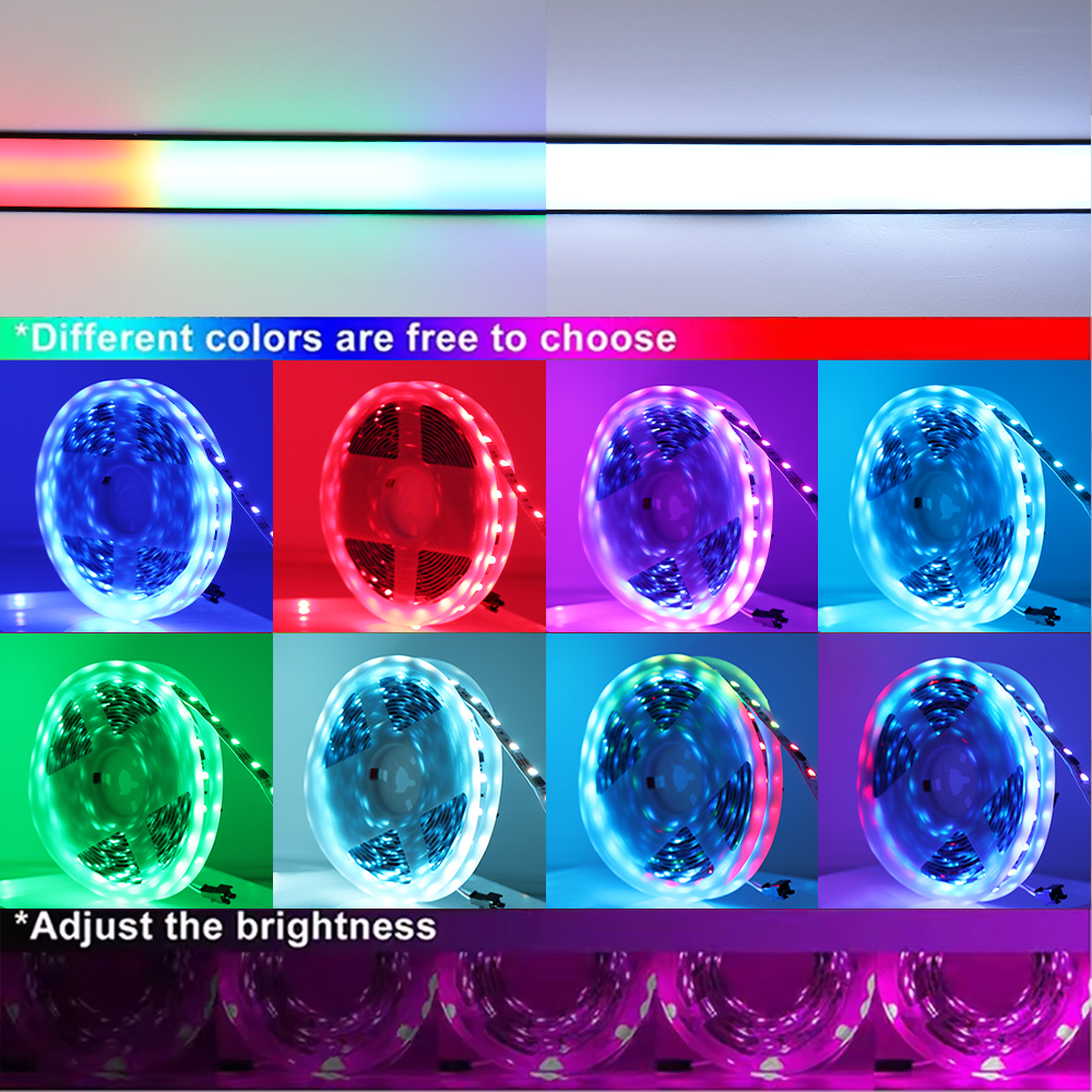 Led Light Strip App Wifi 24V Remote Controlled 5050 2835 Rgb Smart Strip Light Room Decor Living Room Led Lamps Light Ceiling