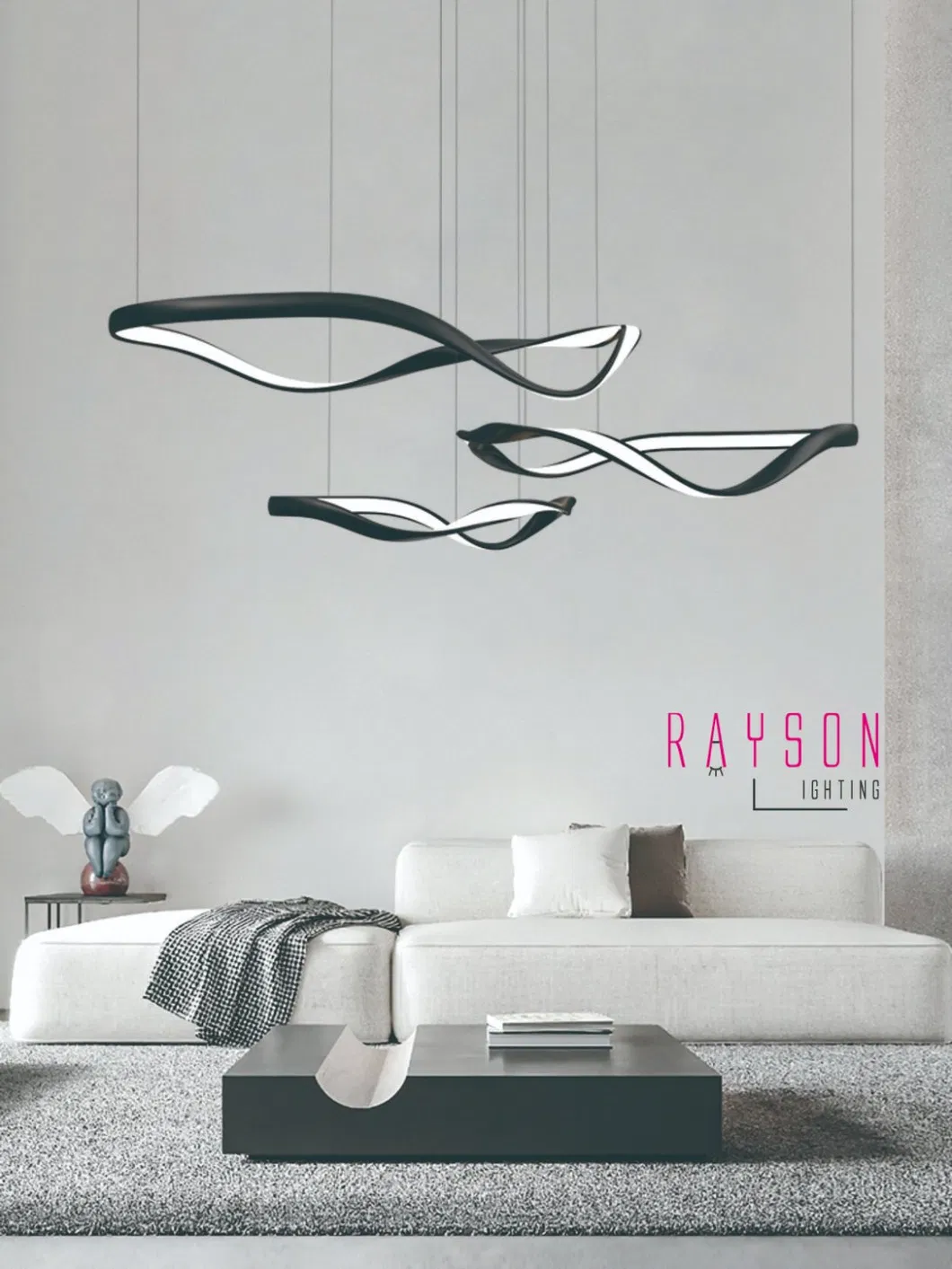 Aluminium Pendant Lamp Indoor CCT LED Creative Chandelier Living Room Lighting (5108)