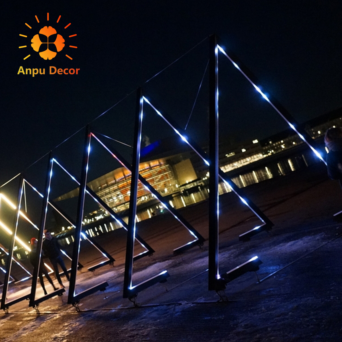Wedding Geometric Led Metal Arch