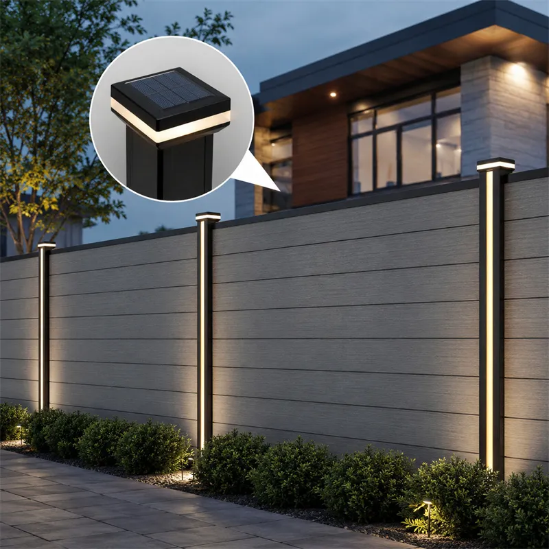 Solar Fence Lighting System for Villa Garden