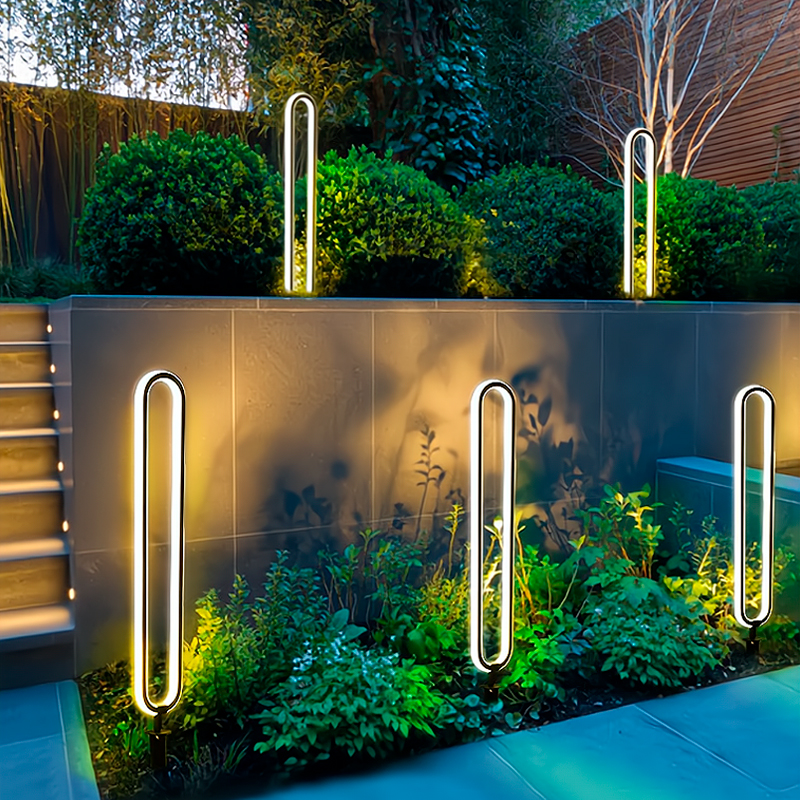 DAWN Garden Lamp Waterproof Modern LED Lawn Light Decoration Outdoor Yard Garden Bollard Light