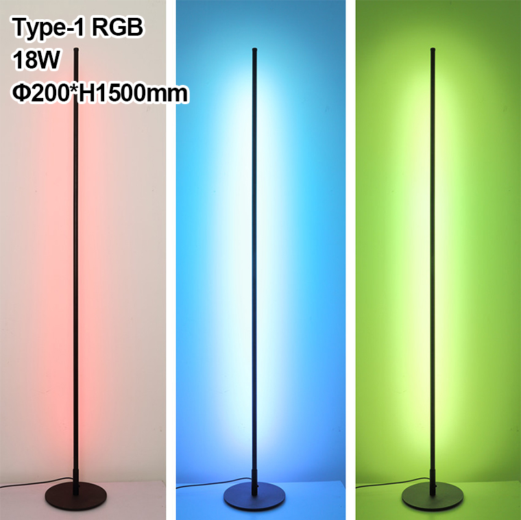 New Design App & Touch Control Remote Home Decor Indoor Stand Smart Light RGB LED Floor Lamp