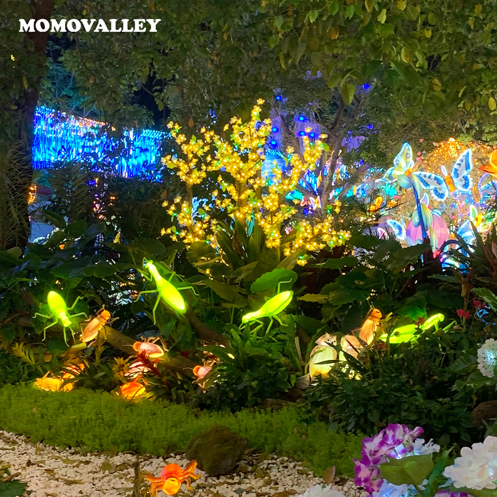 Momovalley Led Insect Decorative Lighting LED Grasshopper Christmas Light for Halloween Decor for Events Outdoor Waterproof